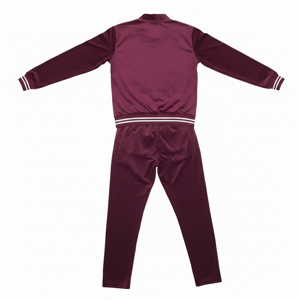 ￼Burgundy velour sweatsuit ￼